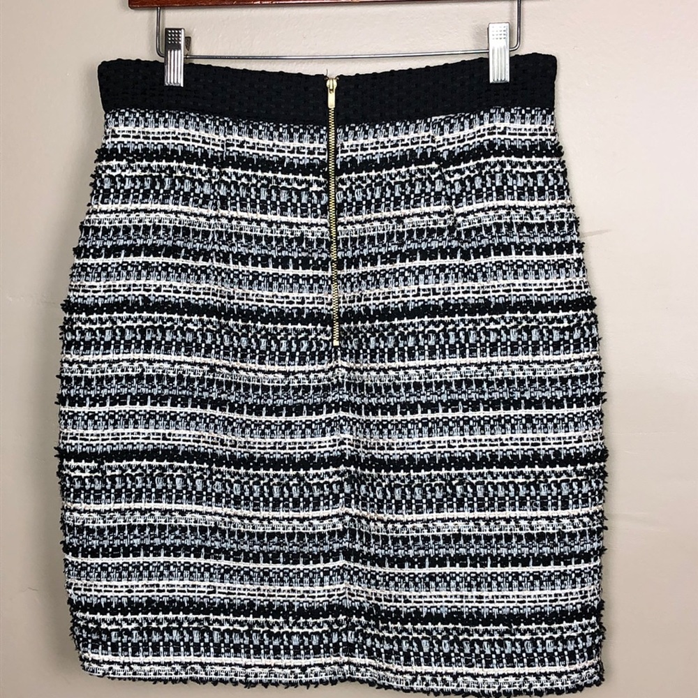 H&M black tweed skirt P025 - Picture 5 of 7